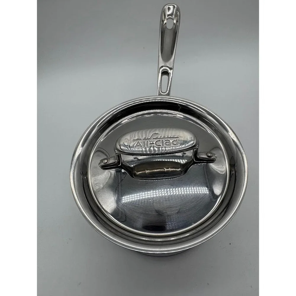 All-Clad Copper Core 2 Qt Saucier Saucepan with Lid 5-Ply Stainless Steel USA